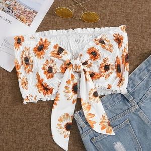 sunflower tube top